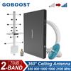 Двухдиапазонный усилитель сигнала GOBOOST, 70 дБ, 2G + 3G + 4G, усилитель сотовой связи 850 900 1800 1900 2100 МГц, повторитель мобильной сети с внутренней антенной на 360 °