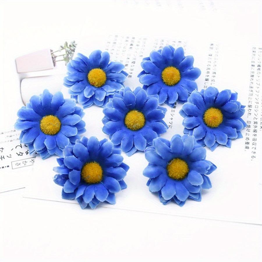30шт DIY ручной работы Подсолнечник Дейзи Моделирование Шелковый Подсолнечник Поддельные Цветочные Гирлянды Материал
