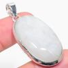Радужный Лунный Камень Драгоценный Камень 925 Стерлинговое Серебро Подарок Ювелирное Изделие Подвеска 1,97"