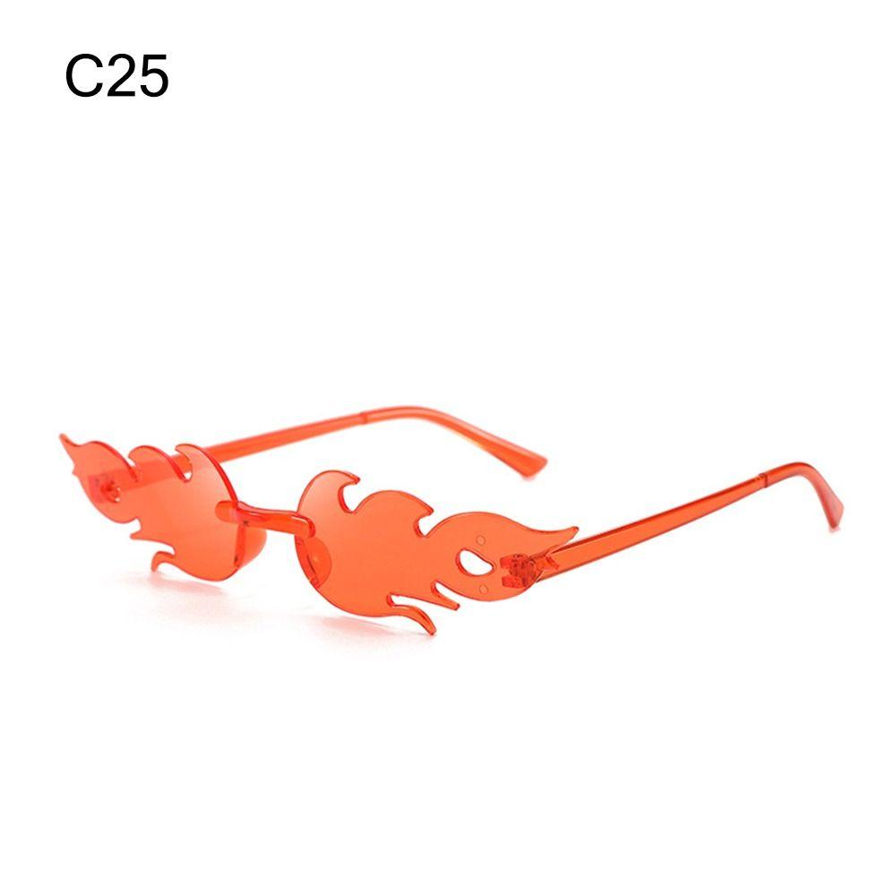 Novelty Eyewear Cosplay Party Flame Shaped Flame Sunglasses Sun Glasses Sunglasses for Women