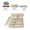 5 шт./набор Прочный полиэстер Хранение для чемодана багажа Органайзер для одежды Нижнее белье Разделенный Компактный Складной Органайзер Сумка
