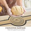 2 шт. Силиконовый коврик для хлеба Круглый Овальный Набор антипригарных ковриков для выпечки для духовки Многоразовый Легко чистить