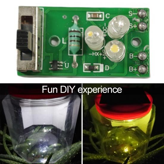 1.2V Панель управления солнечным светом PCBA Печатная плата DIY Уличный Сад Газон Ландшафт Стена Столб Уличный Солнечный Фонарь Модуль платы управления