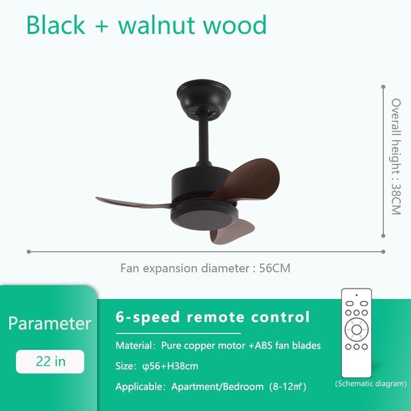 22" Household Electric Ceiling Fan with Hook 3/5 Blades & LED Lighting Fan Silent DC Motor & Energy Saving Fan