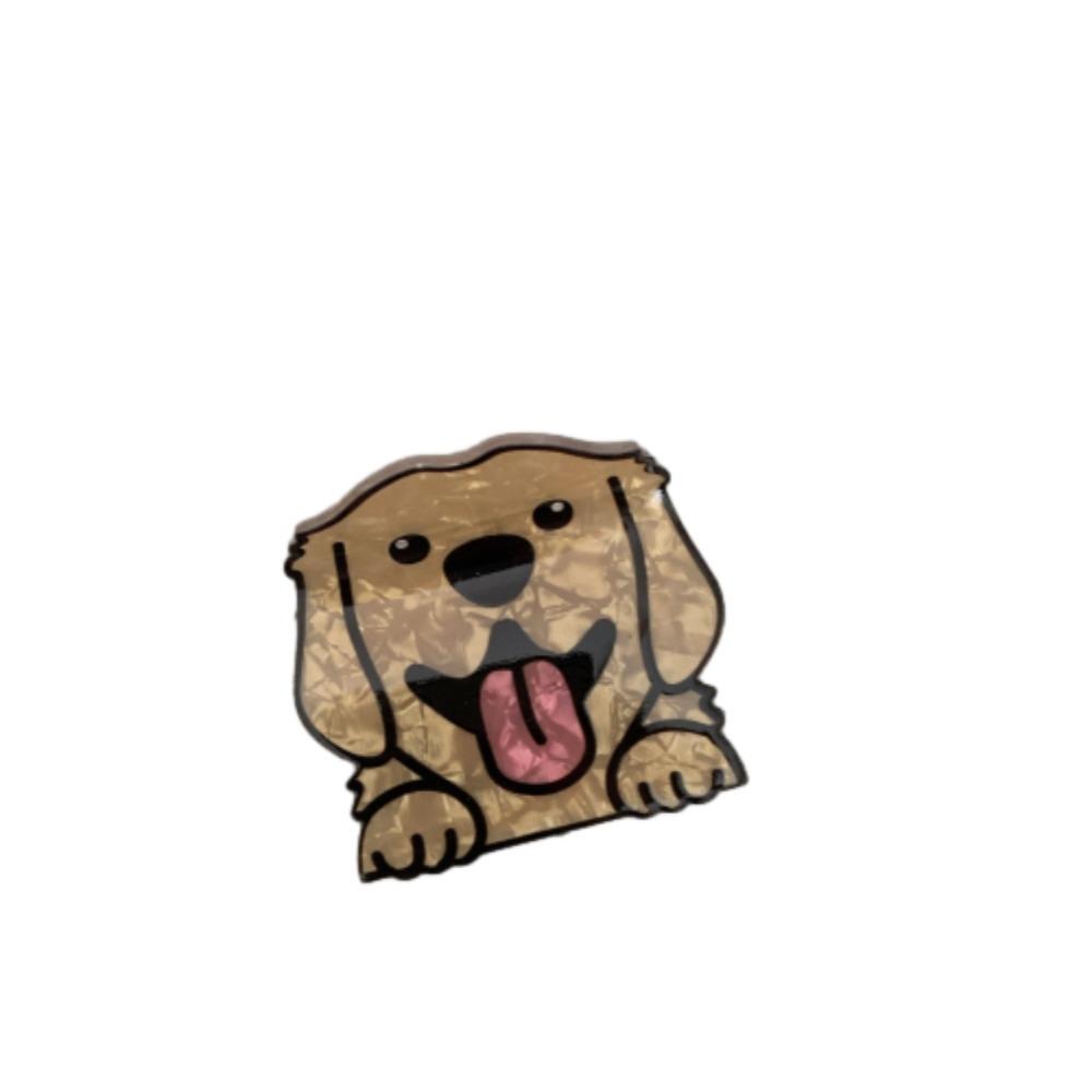 Acrylic Schnauzer Crab Clip Puppy Small Shark Clip Kawaii Cartoon Dog Hair Claw  Girls