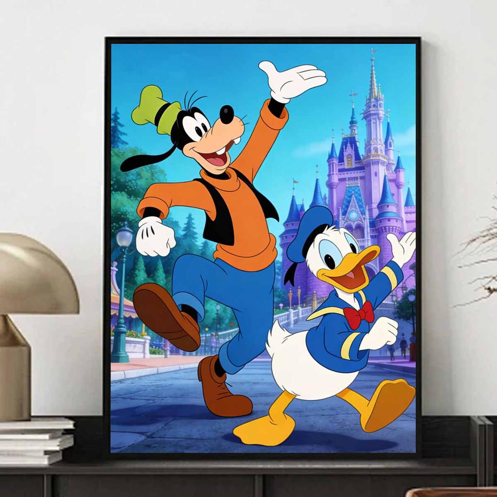 Disney Goofy and Donald Duck Diamond Painting Mosaic Painting Art Kit Handmade DIY Home Decor