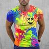 Men's T Shirt Tee Graphic Rainbow Crew Neck Clothing Apparel 3D Print Outdoor Daily Short Sleeve Print Fashion Designer Vintage