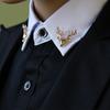 Европейская ретро брошь-булавка в виде головы оленя - Мужская рождественская брошь для воротников рубашек