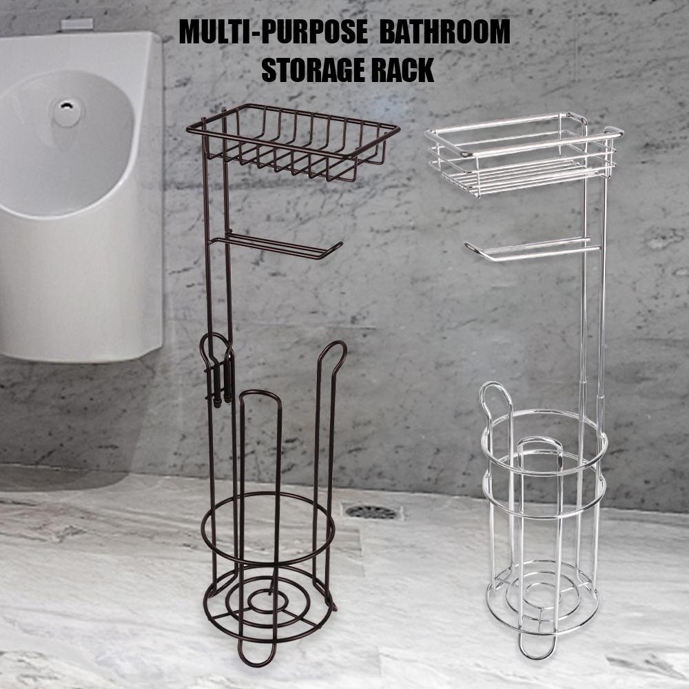 Подставка для бумажных полотенец в рулоне для ванной комнаты, многофункциональная полка для хранения, вертикальная корзина для хранения, держатель туалетной бумаги для телефона, салфеток, нержавеющая сталь