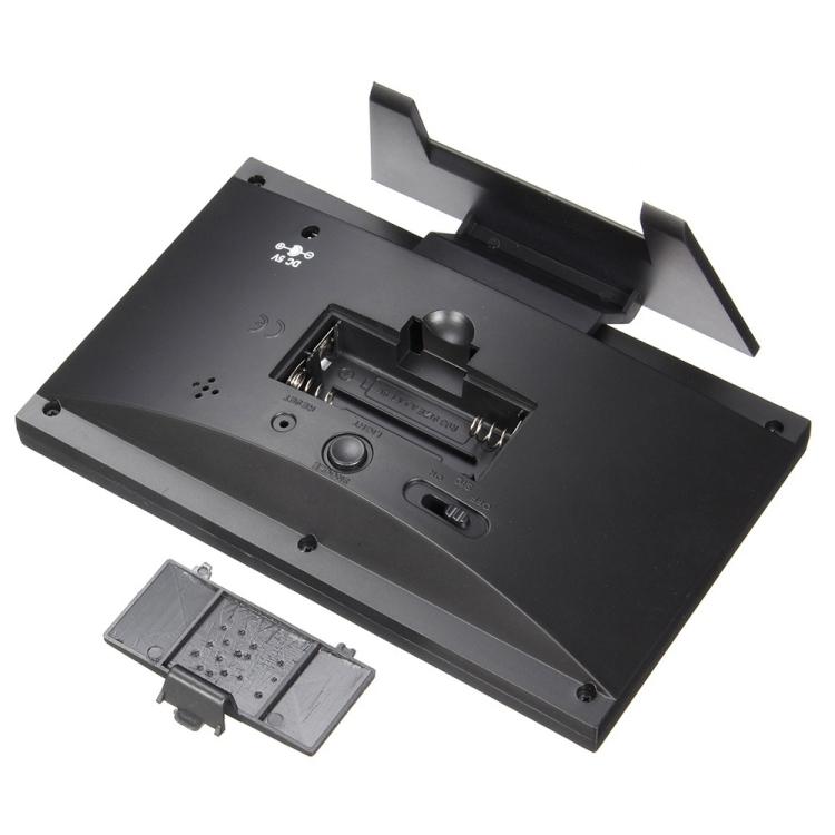 8082T Часы с прогнозом погоды, черные + USB