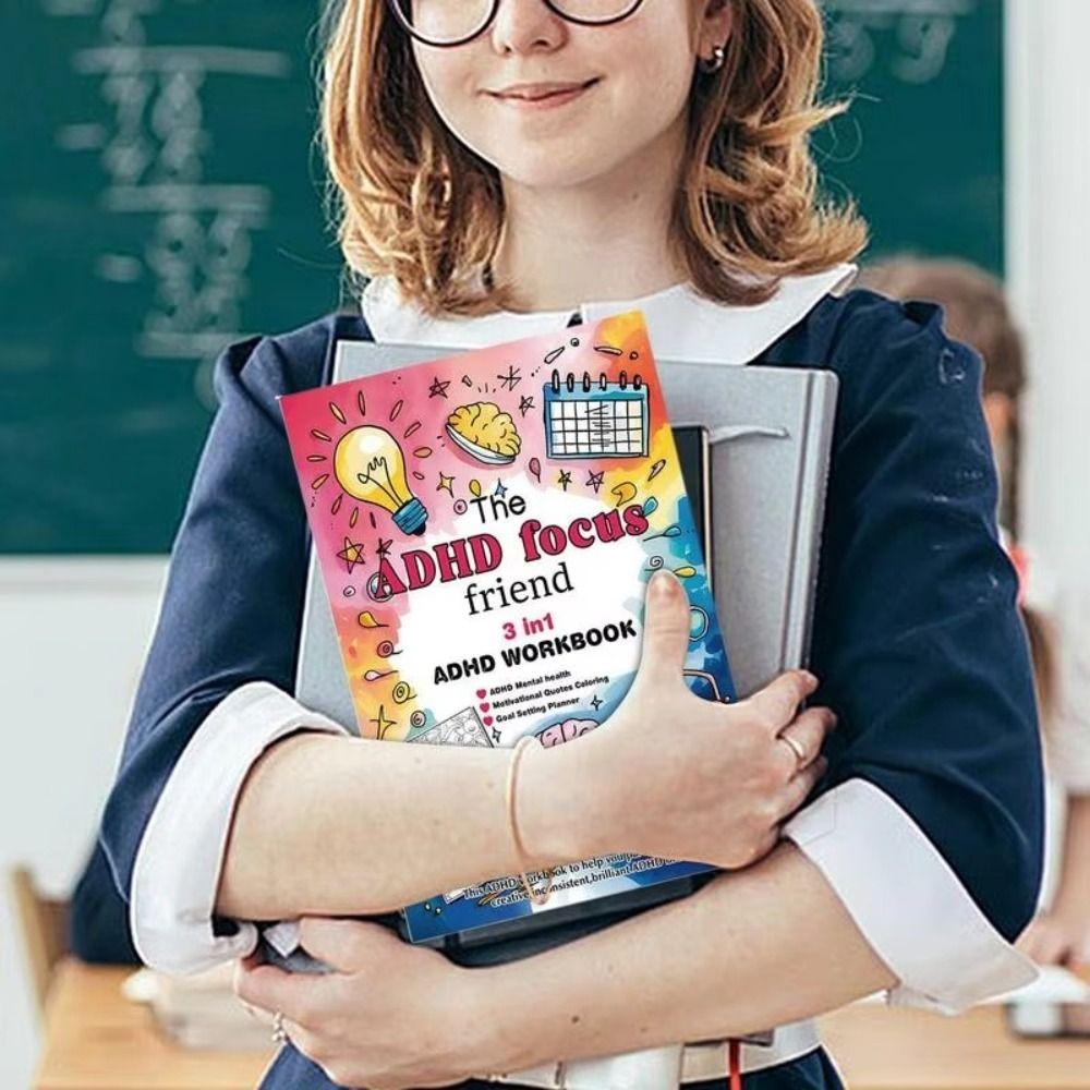 Three In 1 Daily Planner Concentration-Oriented Undated Planner Task Planner  Planner For Adults