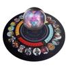 8.7in Divination Board Round Pendulum Mat Rubber Pendulum Divining Mat  Altar Tarot Table Cloth For Spiritual Healing Balance