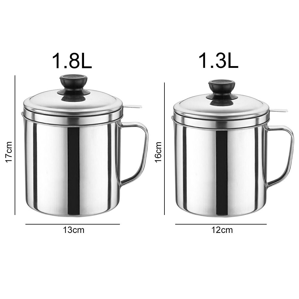 Durable Can Kitchen Cooking Tool Oil Filter Storage Tank Oil Pot Grease Container