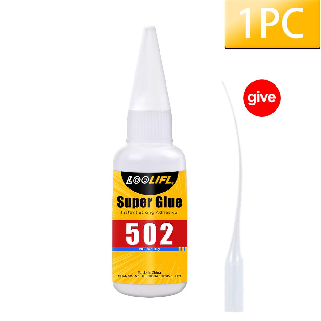 LOOIFL 502 Super Glue Quickdrying Strong Cyanoacrylate Glue is used for diy handicraft repair of metal,wood,leather and ceramics