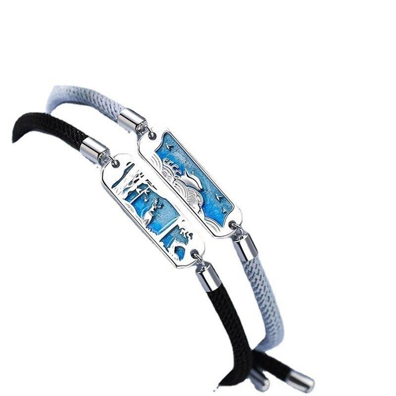 Whale Deer Couples Style Bracelet, A Pair of Niche Design, Hand Rope, Female and Male Hand Ornaments, Long-distance Love Gift