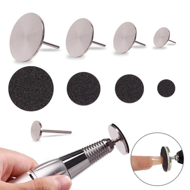 Replaceable Round Sanding Paper Pedicure Foot Care Tools Nail Drill Bit