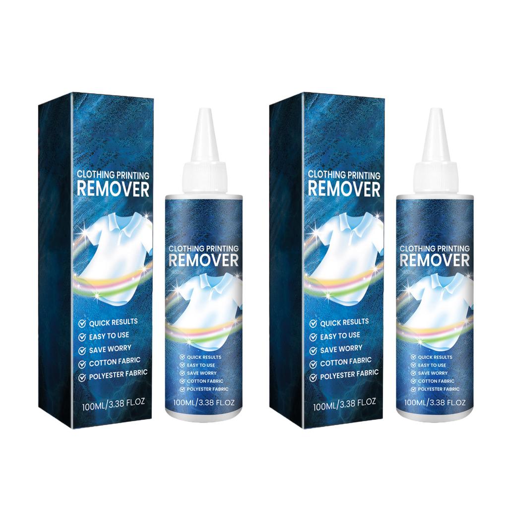 100ml Clothing Printing Remover Heat Transfer Vinyl Clothes Fabrics Prints Pattern Cleaning Powerful Residue Remover