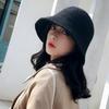 Fashion Women Winter Knitted Thicken Autumn Bucket Hat Warm Hats Felt Wool Hat Fishing Cap