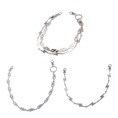 Хип-хоп брючная цепь Огненные звенья для танцоров Панк Тренд 2000-х Джинсовые многослойные цепи для дерзких уличных образов