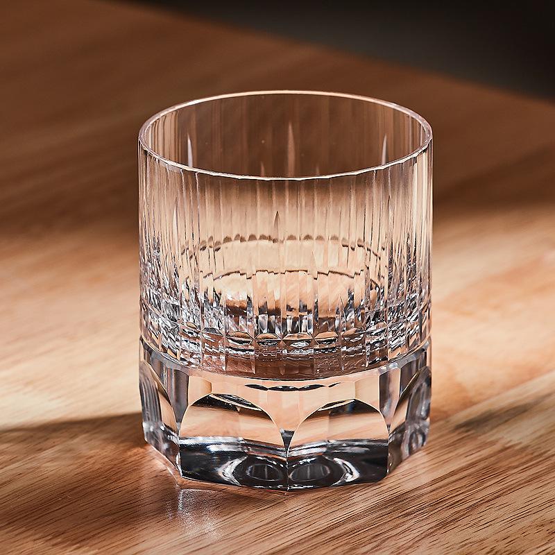 Роскошный Роскошный хрустальный бокал k9 для виски стекло Эдо резное стекло ручной работы Астрагал сгущенный водой подарок на день рождения