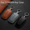 Кожаный Чехол-Оболочка для Автомобильного Пульта ДУ Citroen C4 C5 C6 C5 X C5 Aircross Защита от Царапин Долговечная Декоративные Аксессуары