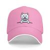 Заглядывающая Собака Вест-Хайленд Уайт Терьер Бейсболки Snapback Бейсбольные Кепки Дышащие Повседневные Кепки Для Улицы Унисекс