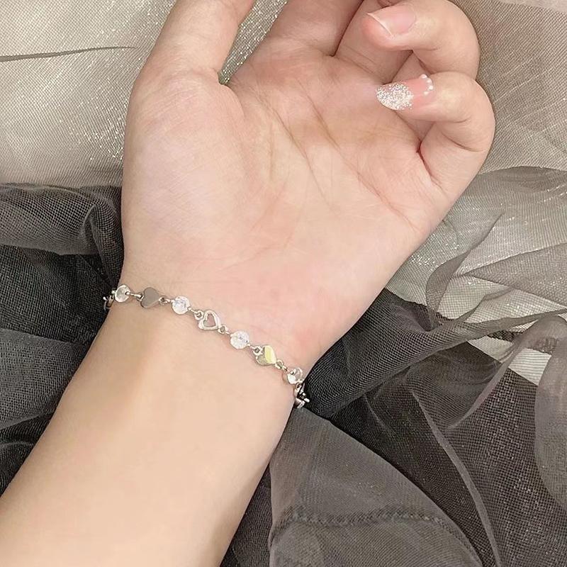Сладкий и прохладный браслет Love Water Diamond для женщин, уникальный дизайн, легкая ручная работа