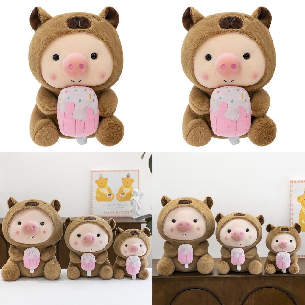 Capybara Transformation Pig Plush Toy Water Crystal Soft For Kids