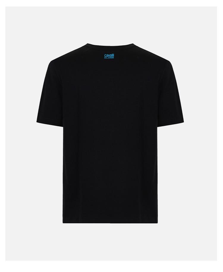 100% cotton fashion print comfortable and versatile men's round neck short sleeved T-shirt