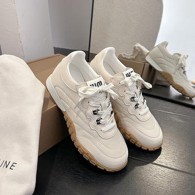 Ретро женские весенние новые дышащие кроссовки на толстой подошве для увеличения роста, с мягкой подошвой, для бега и повседневной носки