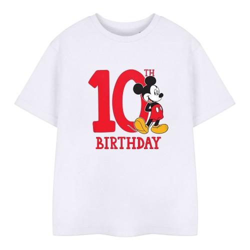 Disney Childrens/Kids Mickey Mouse 10th Birthday T-Shirt