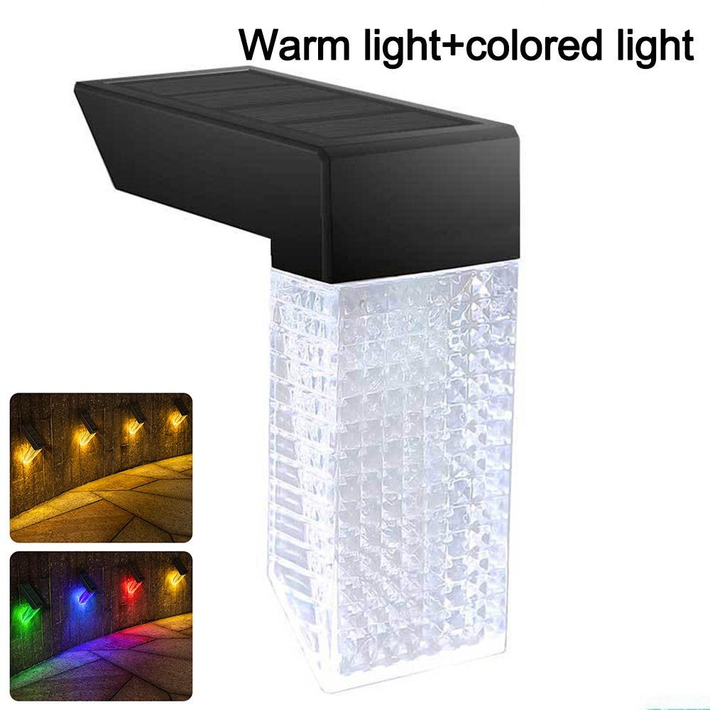LED Solar Wall Lamp IP65 Waterproof Solar Step Light New LED Wall Lamp Garden Decoration