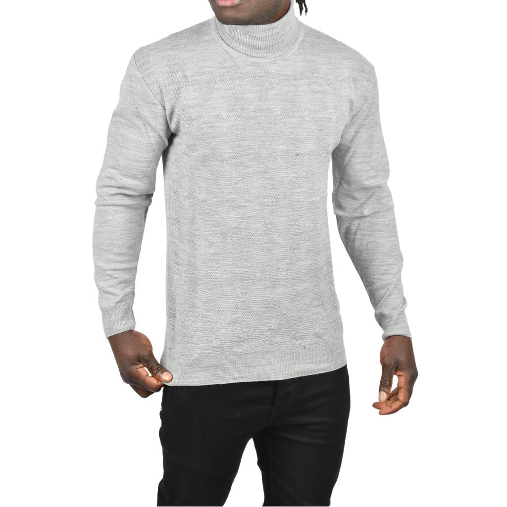 DeepSEA Slim Fit Diamond Patterned Full Turtleneck Knitwear Водолазка свитер 2505507