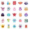 50 Cute Little Monsters Do Not Repeat Original Waterproof Stickers Children'S Reward Stickers