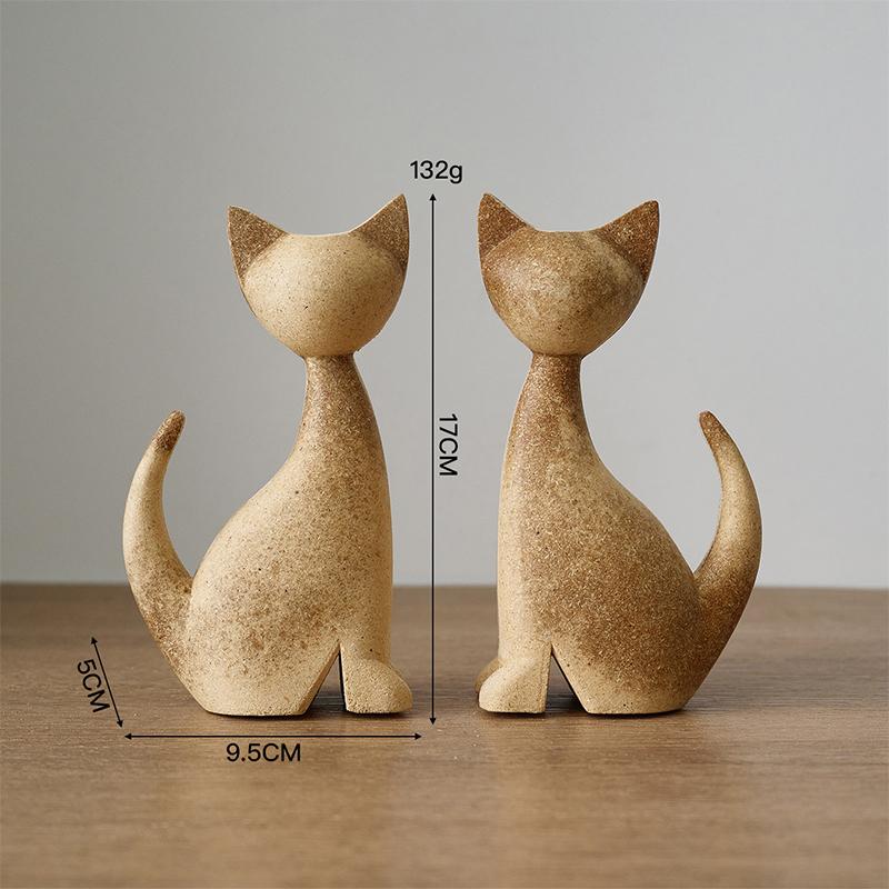 Милый декор комнаты с животными Лошадь Кролик Кошка Жираф Деревянные скульптуры Материалы для раскрашивания своими руками Ремесло Домашний декор Фигурка ручной работы Подарки