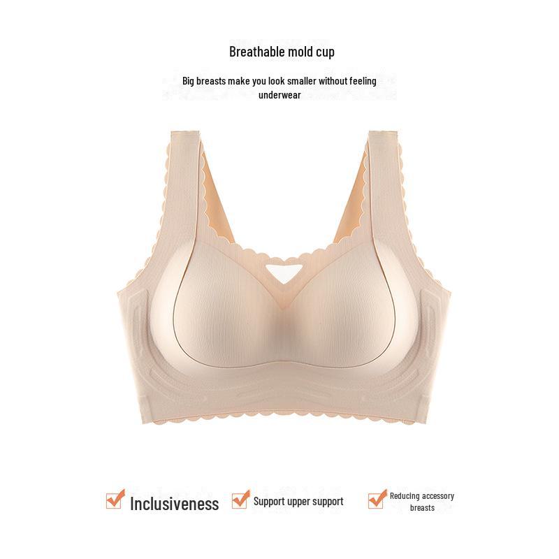 Регулируемый, дышащий, бесшовный бюстгальтер с защитой от провисания для женщин с большой грудью, идеальный для комфорта летом
