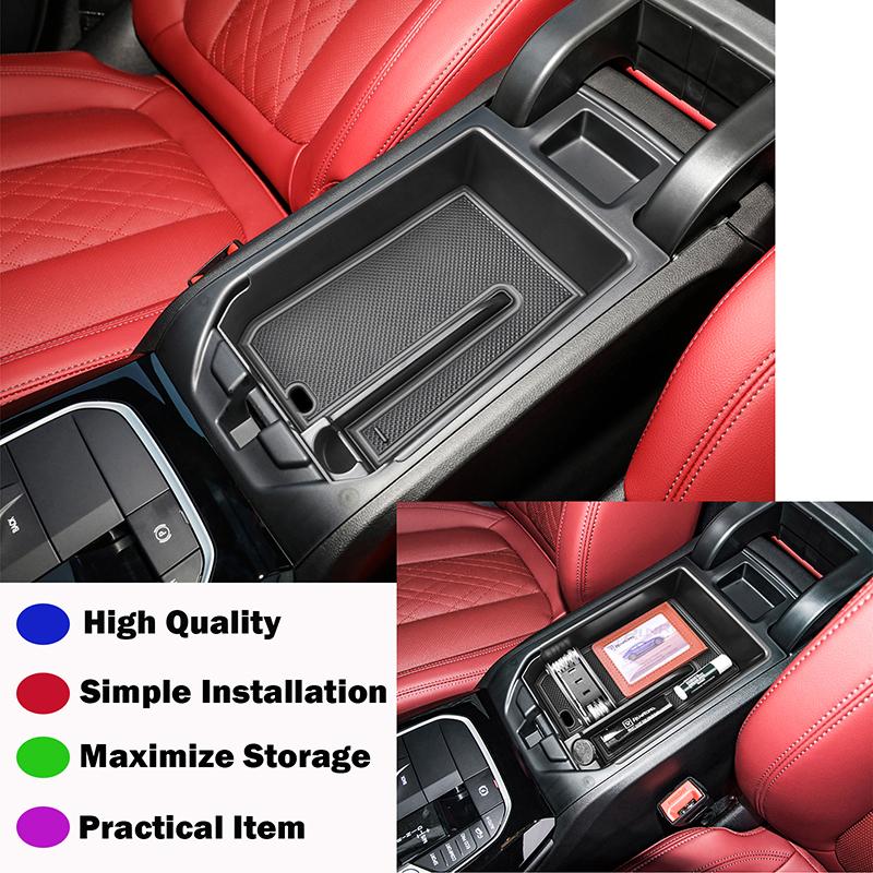 Для BMW X3 G01 2018- 2025 2025 2025 и для BMW X4 G02 2019-2025 Органайзер для хранения на подлокотнике консоли Центральный лоток-органайзер консоли