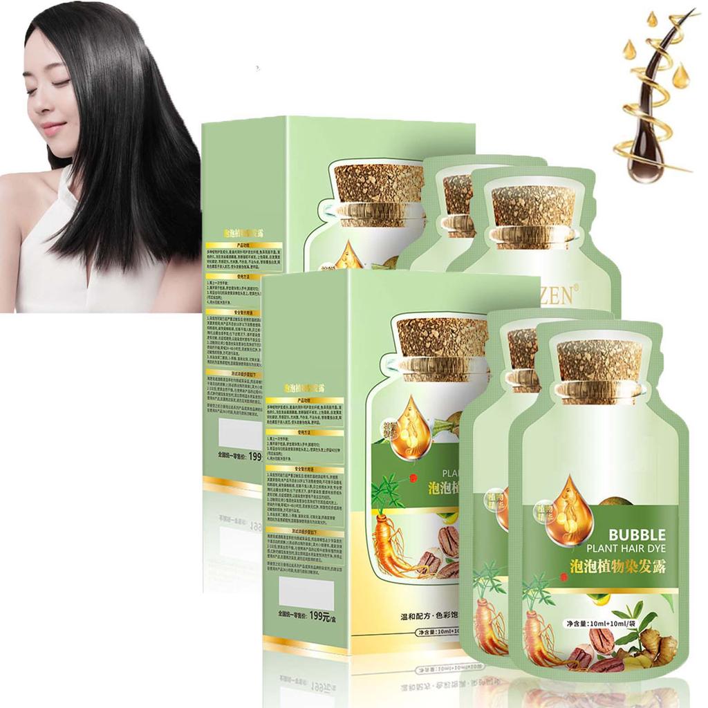 Краска для волос Huang Yi Bubble Plant, Натуральная растительная краска для волос, Новая краска для волос Botanical Bubble, Краска для волос Plant Bubble, Tinte Vegetal Natural Para El Cabello