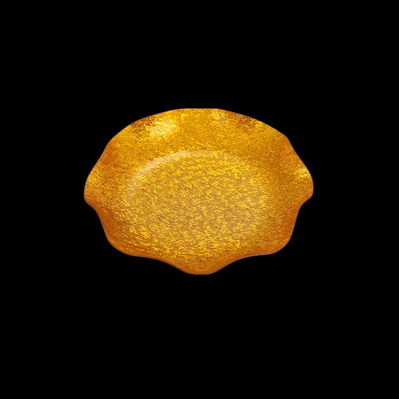 De'ou Starlight 12cm Gold Acrylic Fruit Plate Set