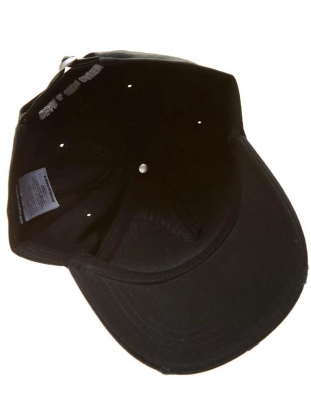 DSQUARED2 Tape icon Italian baseball cap black