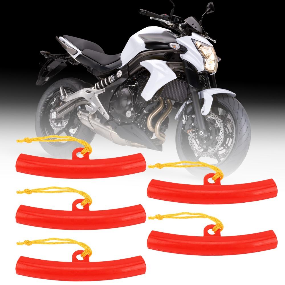 5PCS Red Tire Changer Guard Rubber Wheel Rim Savers Chrome Delicate Wheel Rim Safe Service