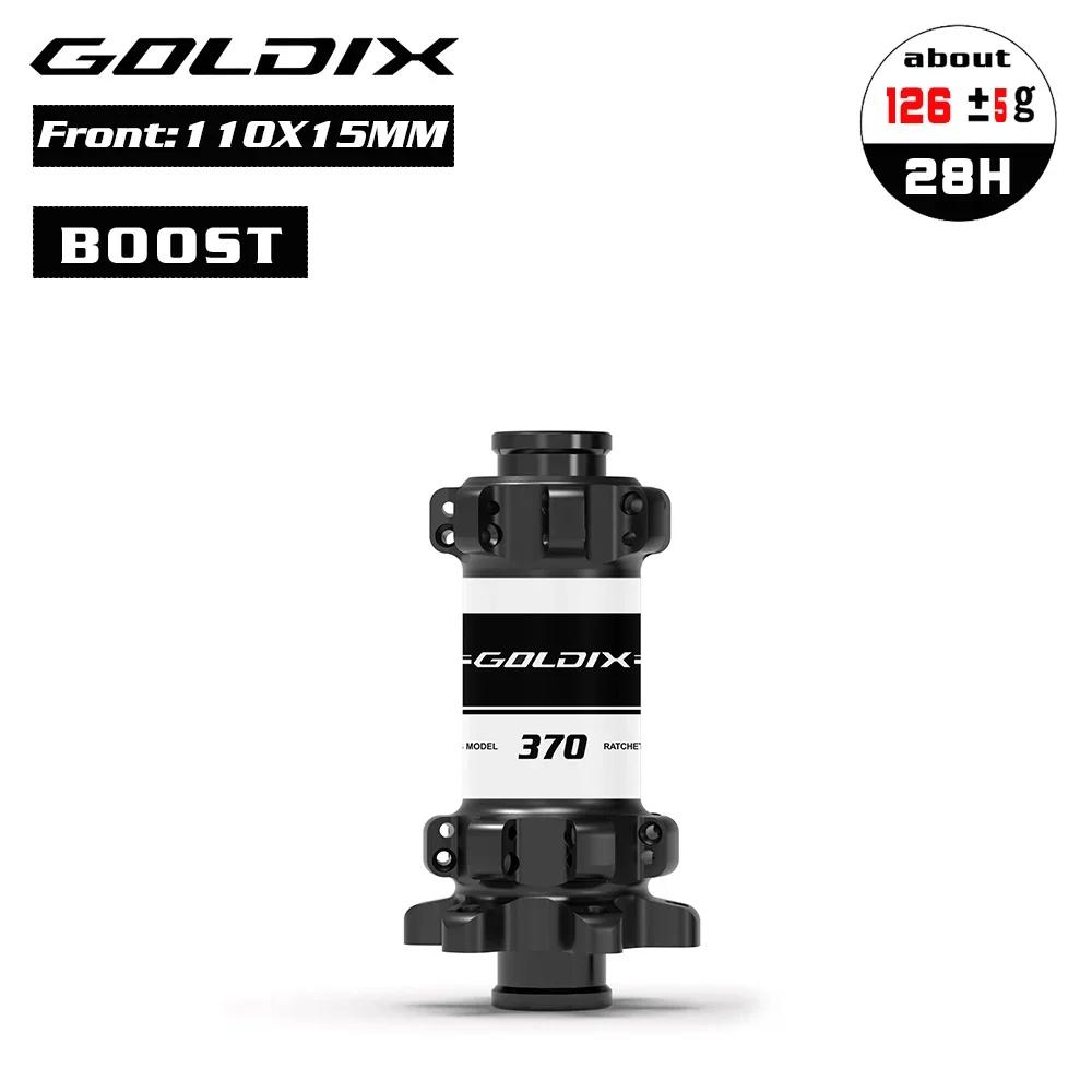 Goldix Boost 28 Отверстий МТБ Куб 15x110 Передняя 12x142 135x10 Задняя Втулка 36T Трещотка Straight Pull Герметичный Подшипник 12V Micro Spline