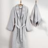 Limira Набор из 2 полотенец для лица и с капюшоном, серый, хлопок 1 халат и 1 полотенце, полотенце с капюшоном, мягкое хлопковое полотенце