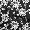 Cotton Poplin Black Fabric Jacobean Floral Silhouette Diy Clothing Quilting Fabric Print Fabric By Yard 42 Inch