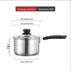 Utoo 304 Stainless Steel Saucepan Set, 16cm