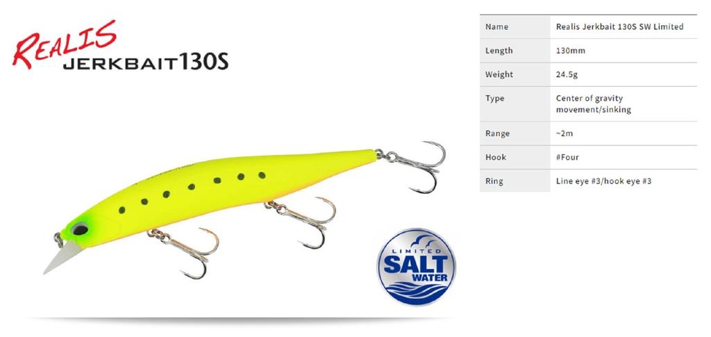 DUO Realis Jerkbait 130S SW тонущий приманка MCC0522 (6120)