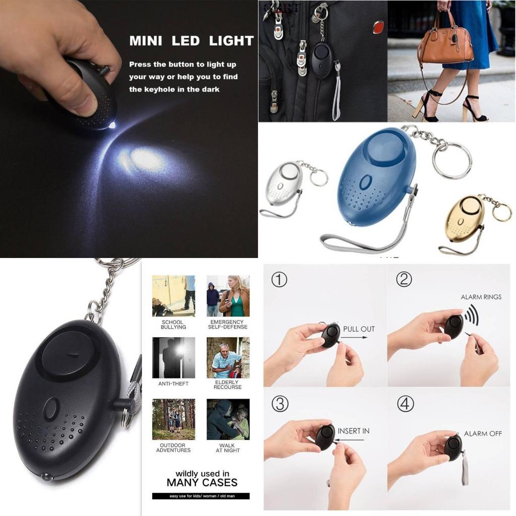 Компактный и мощный персональный брелок-сигнализация для женщин со звуком 130-135 дБ