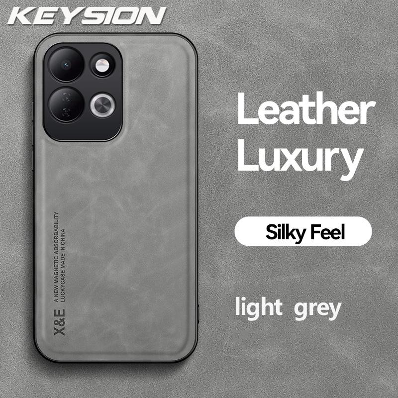 KEYSION Роскошный ретро чехол для телефона из ПУ кожи для Redmi 17 5G Мягкий силикон + ПК Ударопрочный чехол для телефона для Xiaomi Redmi 17 4G 5G