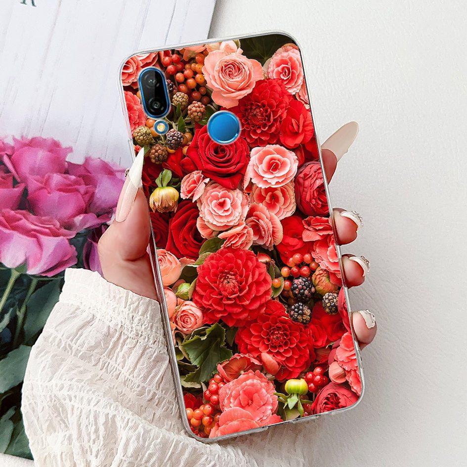 Case For Huawei P20 Lite Cover ANE-LX1 ANE-LX2 ANE-LX3 New Fashion Butterfly Soft Silicon Cover For Huawei P20Lite Nova 3e Funda