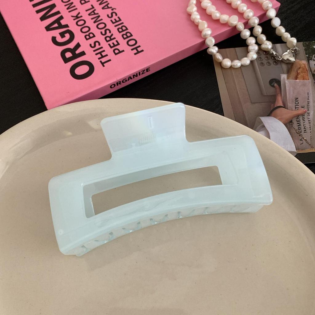 Синяя летняя заколка для волос Shark - простой, свежий стиль бежевый аксессуар